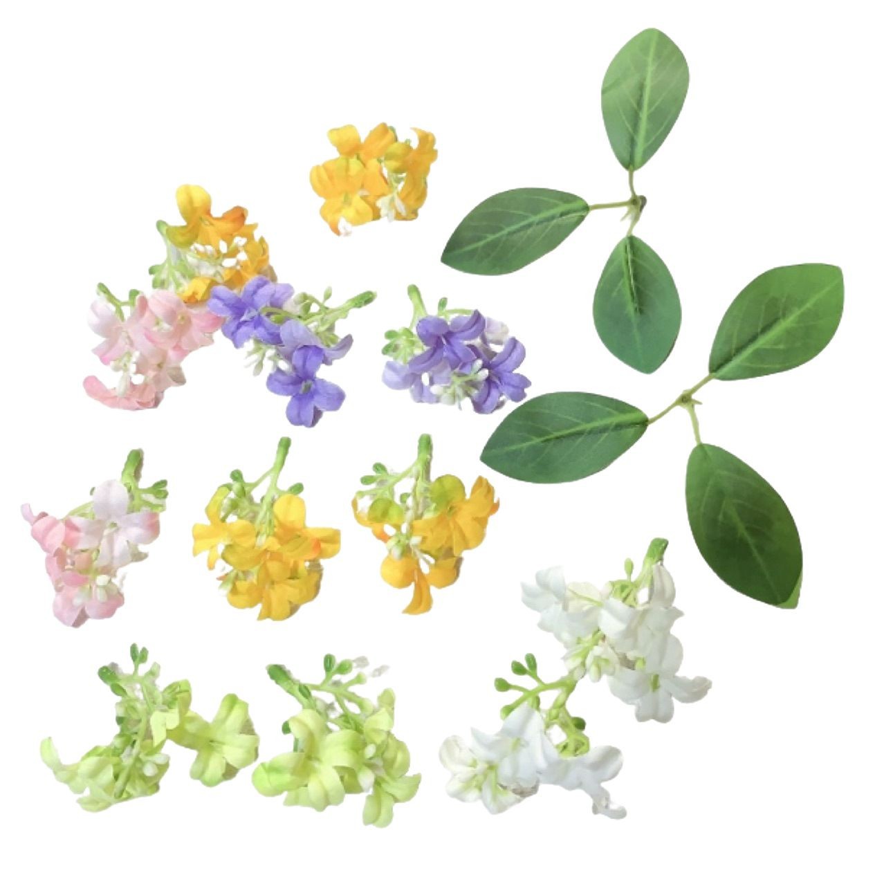 白桦树树叶/微缩树桩古树/仿真/绿植仿真树/白桦树叶子白底实物图