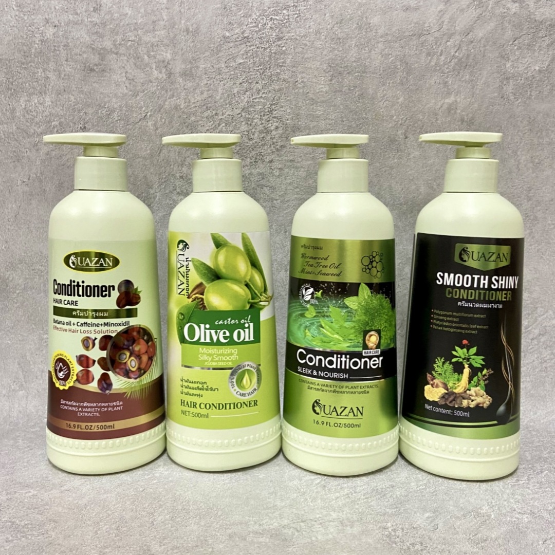 UAZAN优赞橄榄油护发素何首乌艾草香氛柔顺滋养清爽顺滑发膜家用美发护理