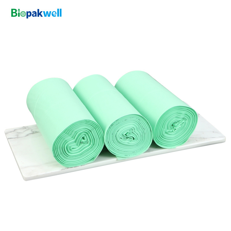 The factory supplies fully biodegradable plastic bags, kitchen waste bags, household eco-friendly compost, wholesale plastic packaging roll bags Item Picture