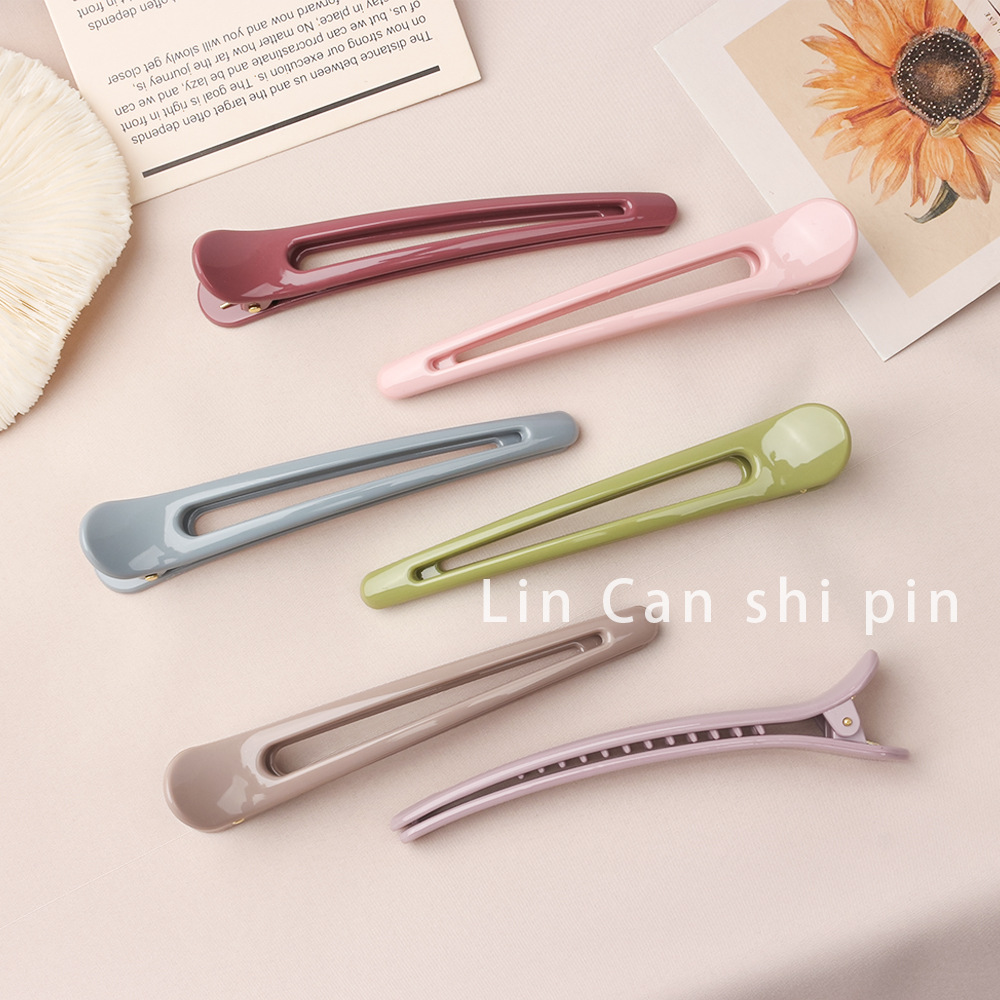 美发专用无痕发夹女春夏色侧边刘海鸭嘴夹头饰发卡