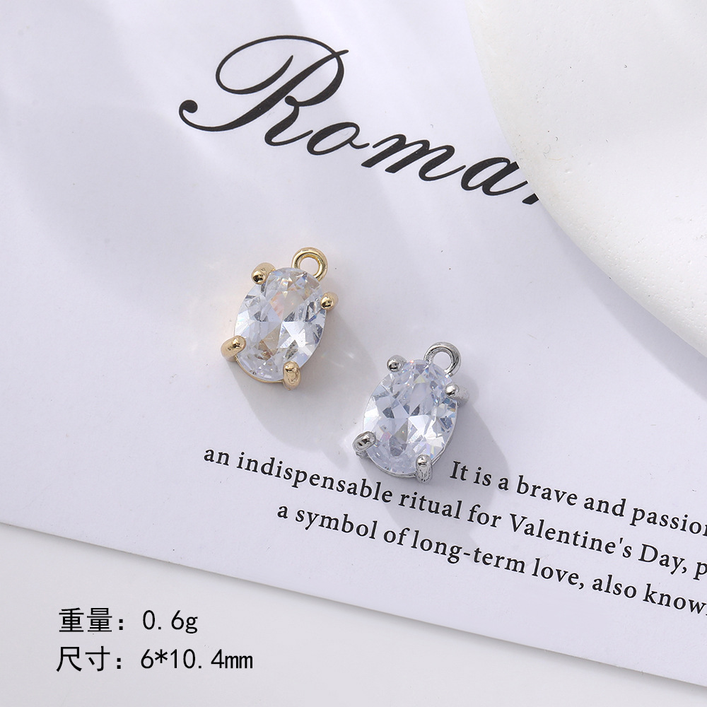 Wholesale of new zircon inlaid five-pointed star heart-shaped crystal pendants, necklaces, pendants and accessories Specification image