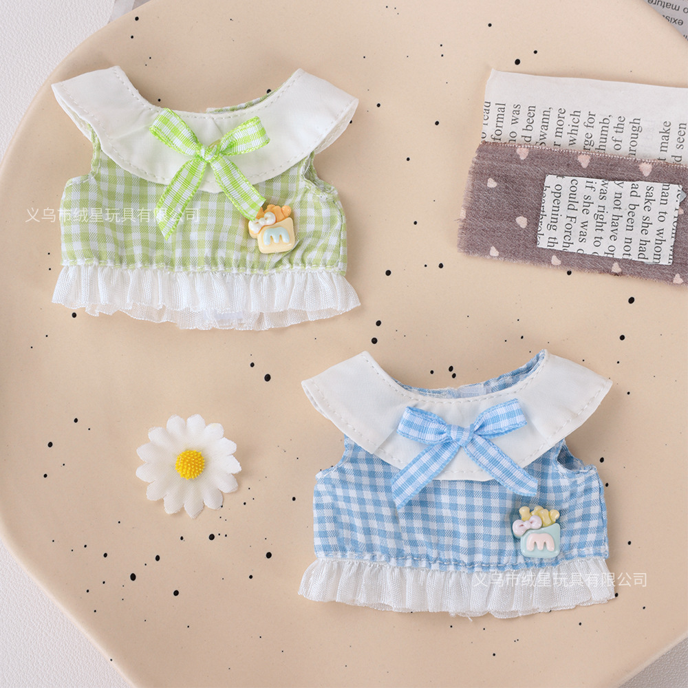 【 Exclusive Baby Clothes 】 New round-neck small vest baby clothes doll doll with a hundred matching outfits and long legs kt dress-up baby clothes Application Scenario