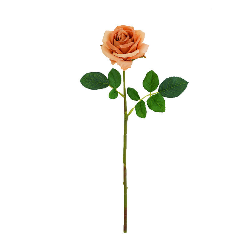Artificial rose flower single mousse flower arrangement, wedding living room decoration, photography props wholesale, office culture, artificial garden gift box Item Picture