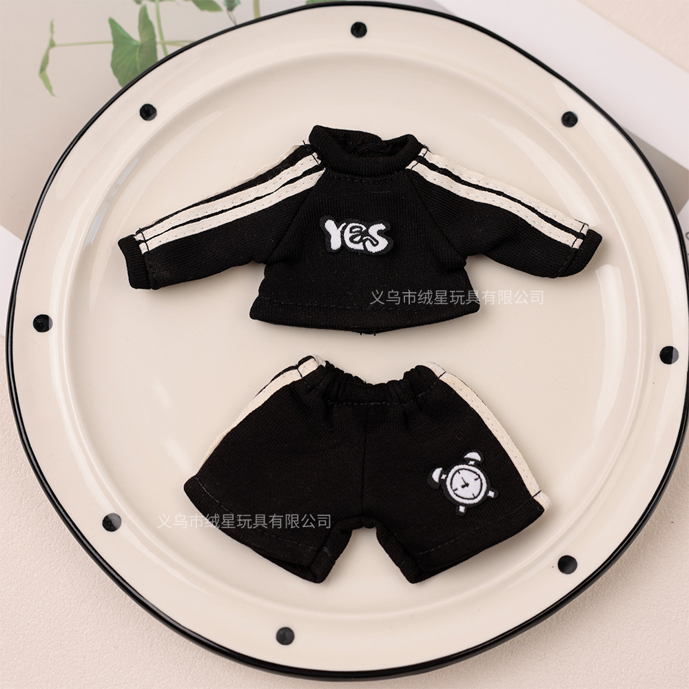 Cool Cool Gazi Sister zsiga1/8 Kids' Casual and sporty two-piece Black set Cartoon doll dress-up Kids' outfit Application Scenario