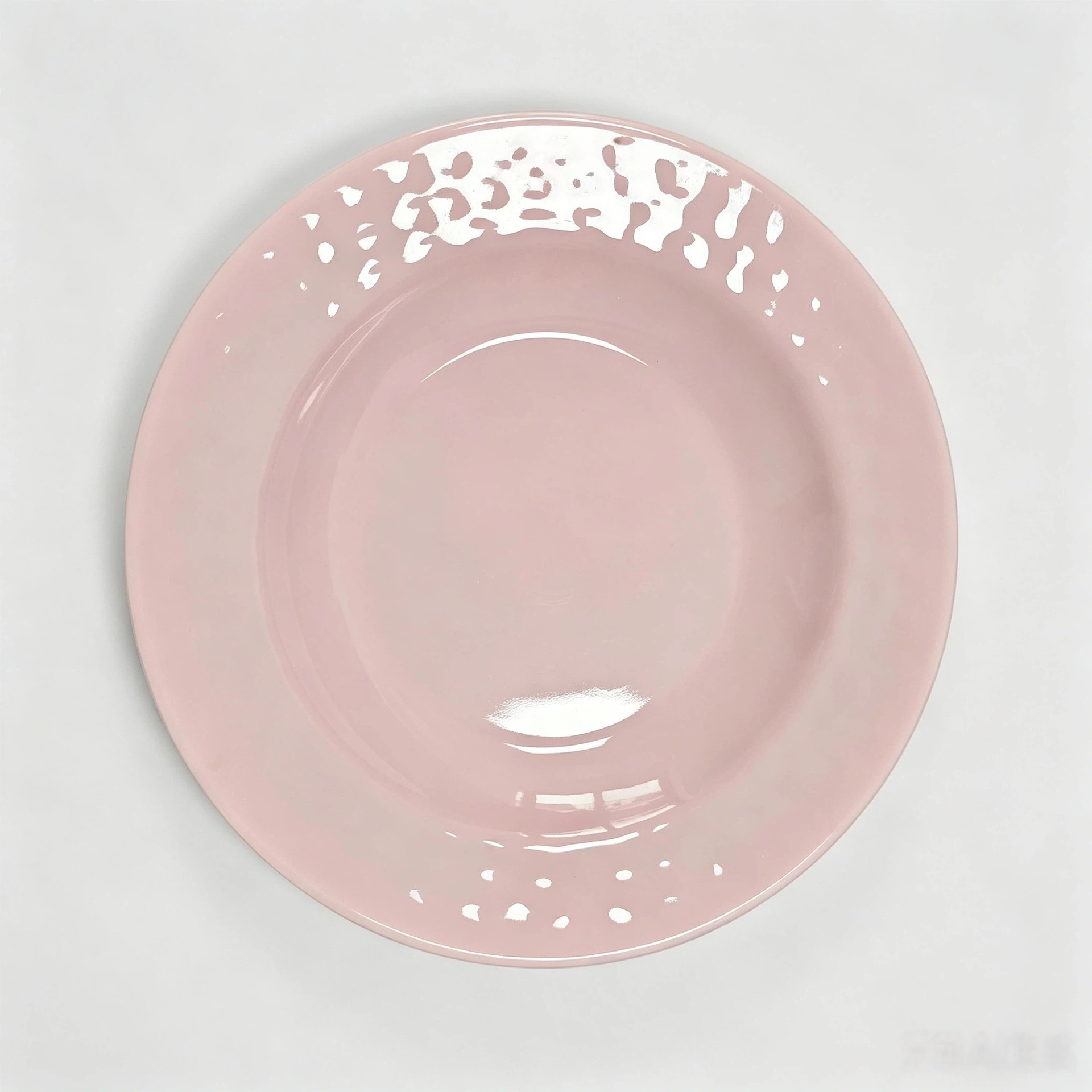 Melamine single-color round plates, commercial imitation porcelain soup plates, hotel restaurant, vegetable restaurant plates, restaurant tableware details Picture