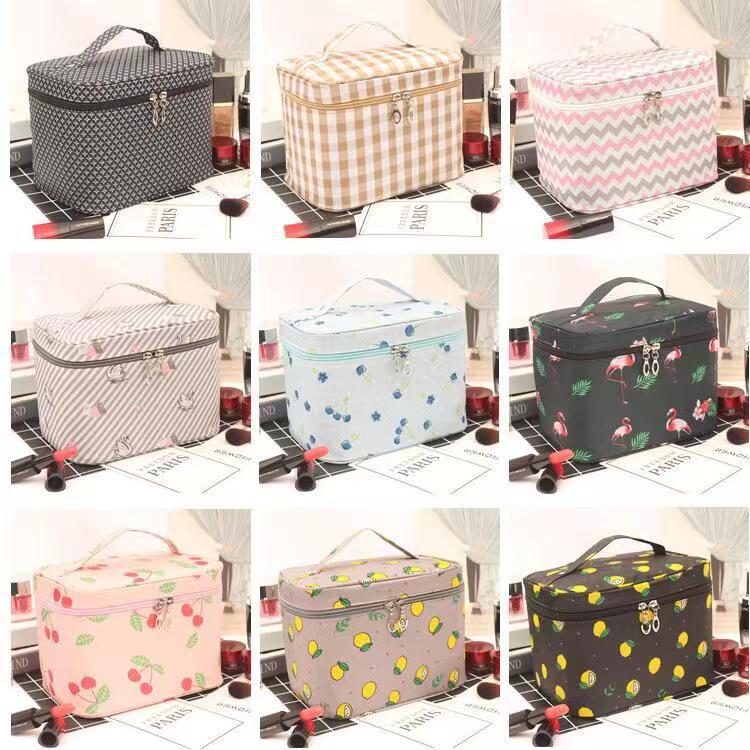New waterproof canvas hand-held makeup bag, cute and portable for women, travel, multi-functional washbasin storage bag, washbasin bag and makeup bag