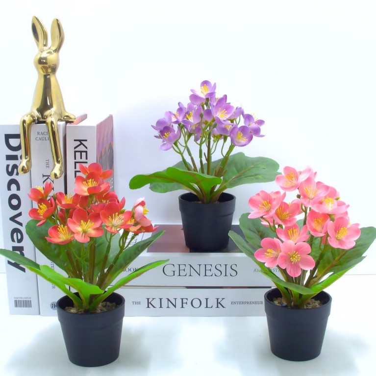 Simulated flower bouquets, ten-headed lilies, perfume lilies, little tiger lilies, living room decoration, artificial flowers, silk flowers, plastic flowers, pet garden potted plants details Picture