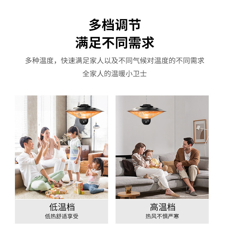 Cross-border Saint Pa wall-mounted waterproof electric heater, outdoor courtyard high-power Amazon-exclusive household warm air blower Application Scenario