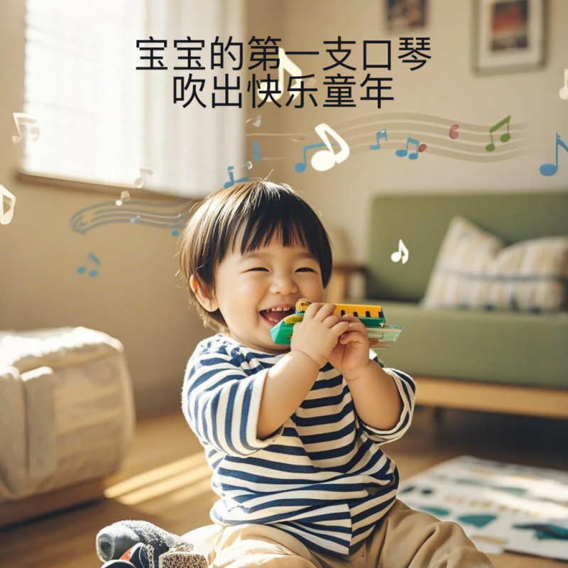 儿童迷你口琴宝宝专用早教入门吹奏乐器婴儿幼儿迷你口哨运动户外玩具