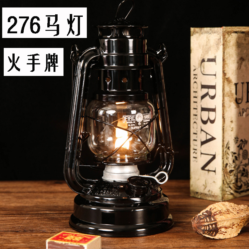 276 Firehand brand lantern, outdoor kerosene lamp, German retro camping tent, atmosphere lighting flashlight details Picture