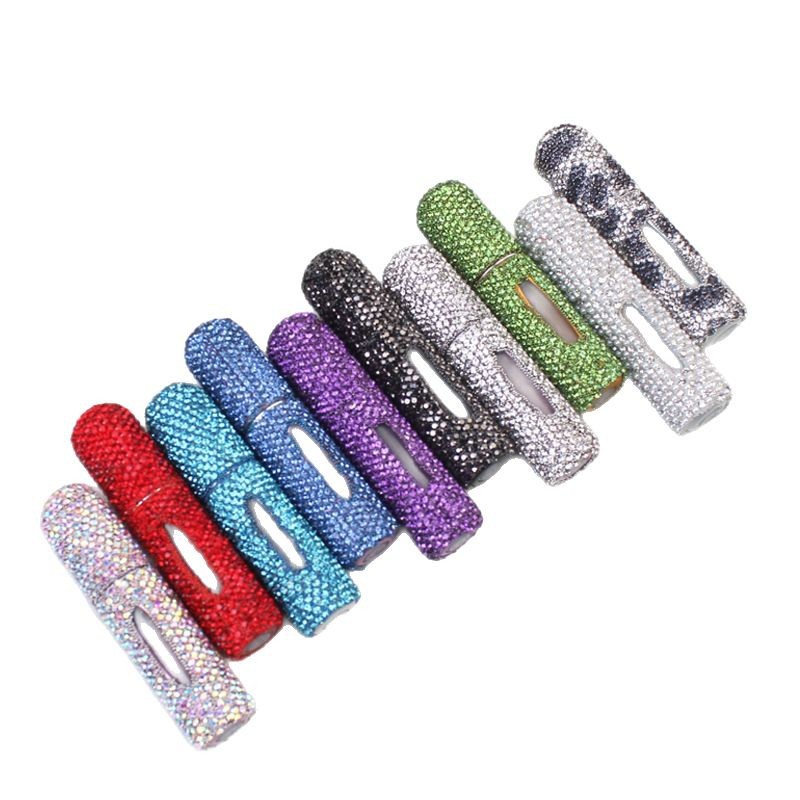European and American creative 5ml diamond-encrusted perfume, bottle-filled spray empty bottle, small-batch customized chemical experiment dropper bottle Item Picture