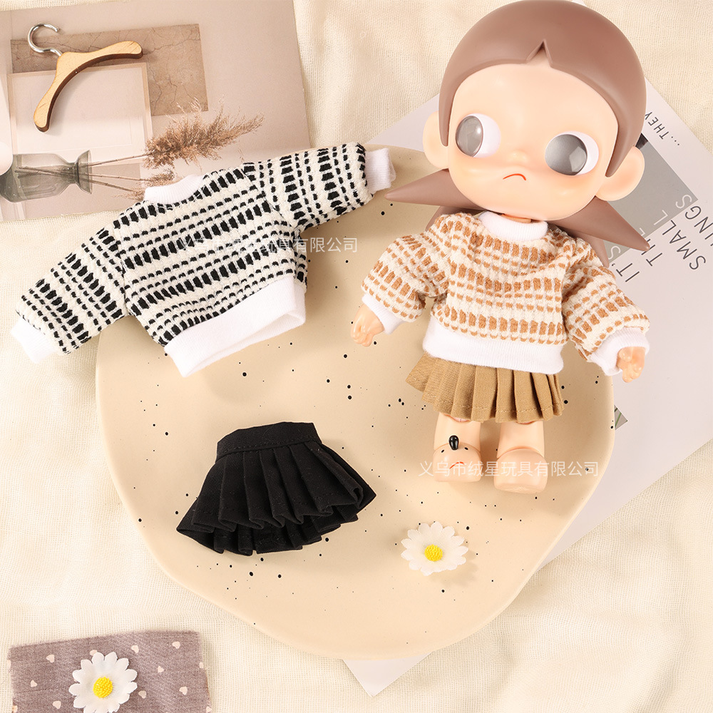 Only for sale: Zsiga's desired place for kids, Korean school style two-piece set of dolls, diy clothes, dress-up accessories Application Scenario