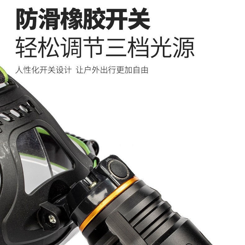 The new P50 strong headlight USB charging stretchable long-range shooting head-mounted outdoor night fishing and cycling high-brightness floodlight details Picture