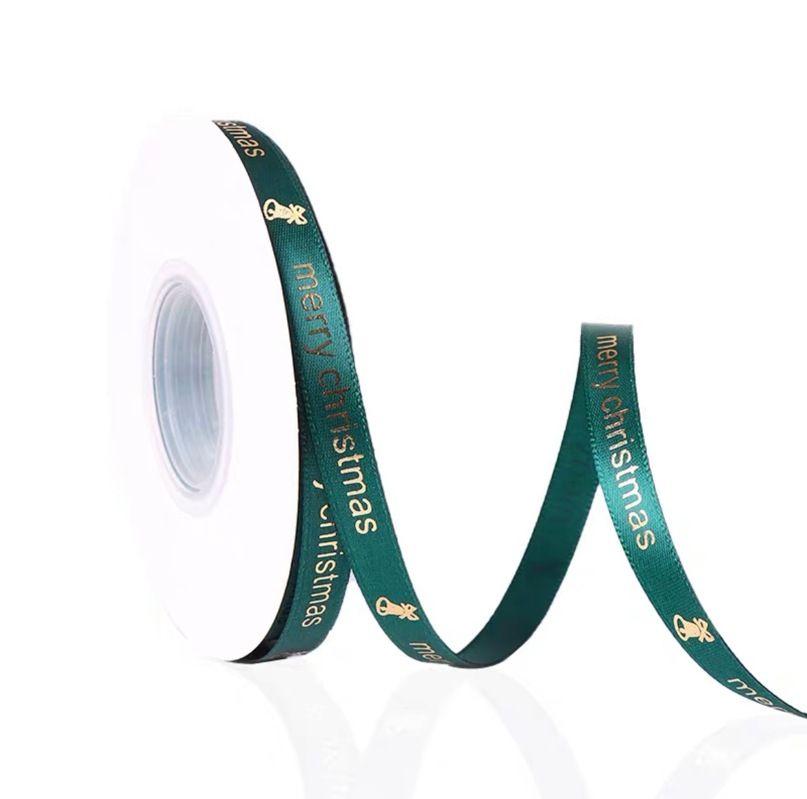 Christmas gilded ribbon 1cm bow decoration gift box packaging DIY polyester ribbon clothing accessories Scarf Silk scarf sash Item Picture