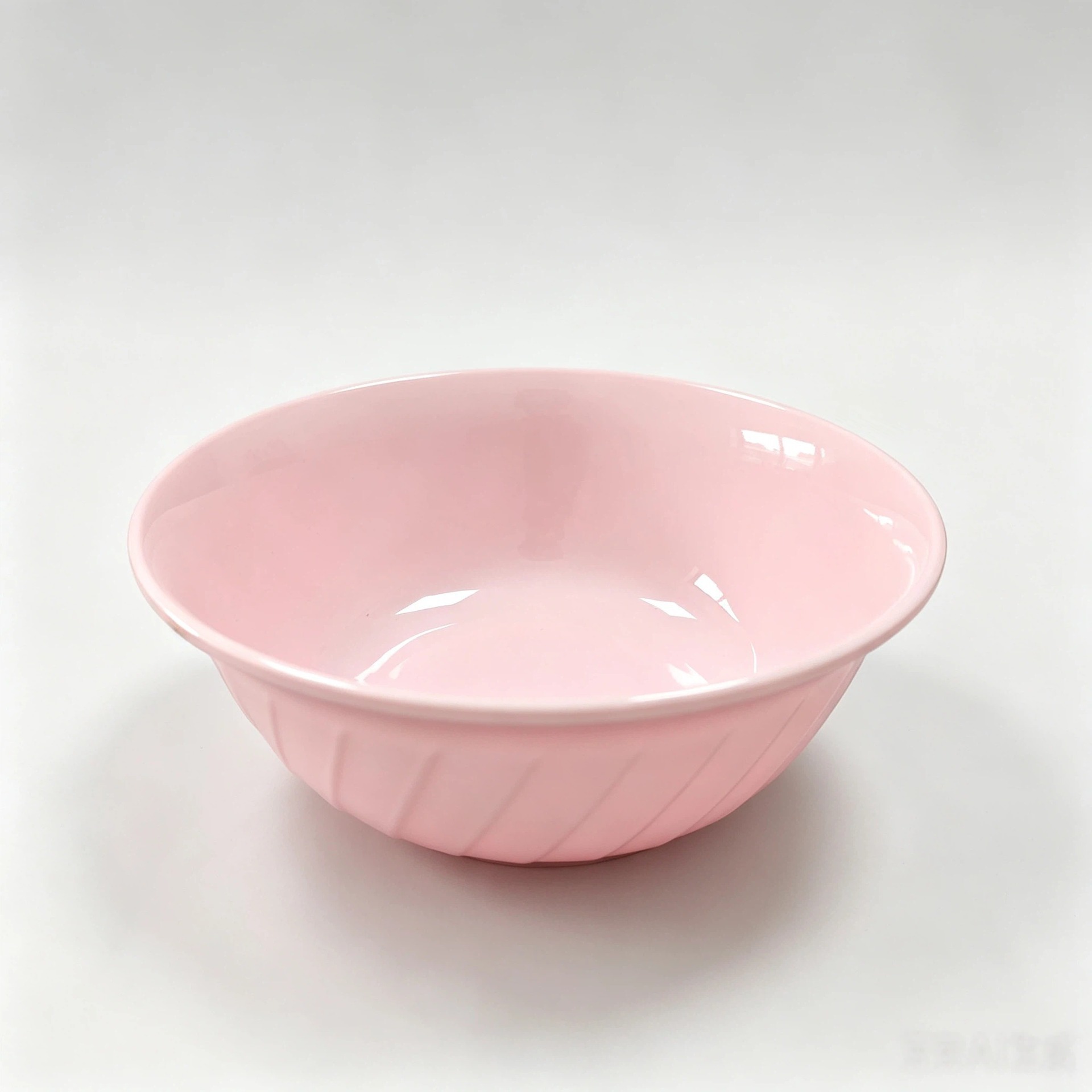 Melamine spiral pattern round rice bowl, commercial rice seasoning bowl for hot pot noodle restaurant, 18cm plastic tableware Specification image