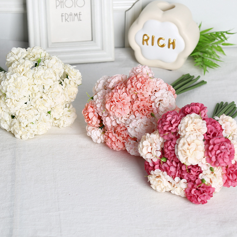 仿真花束27头手捧油画绣球假花婚礼家居装饰摄影道具高级感成品工艺品礼品详情图4