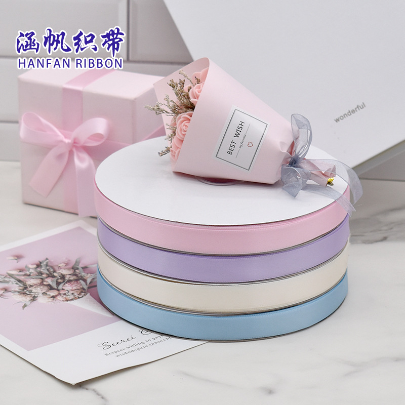 Hanfan high-density ribbon 1.5cm wide flower baking decorative ribbon gift box Bow Ribbon Textile leather accessories details Picture