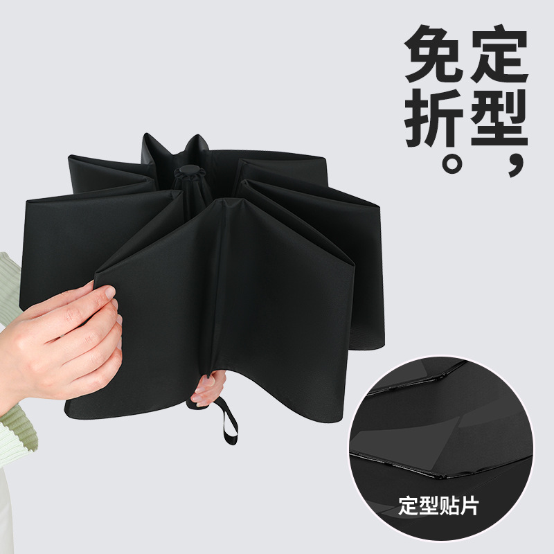 Wholesale advertisement of three-fold 8-bone non-folding patch fully automatic umbrella, business umbrella, wind protection, sun protection and rain protection Application Scenario