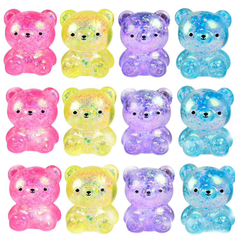 Aurora Maltose Mini Bear Squeeze Fun Stress-Relieving Toys Slow Rebound Syrup Candy Ball Factory wholesale New and unique stress-relieving toys Item Picture