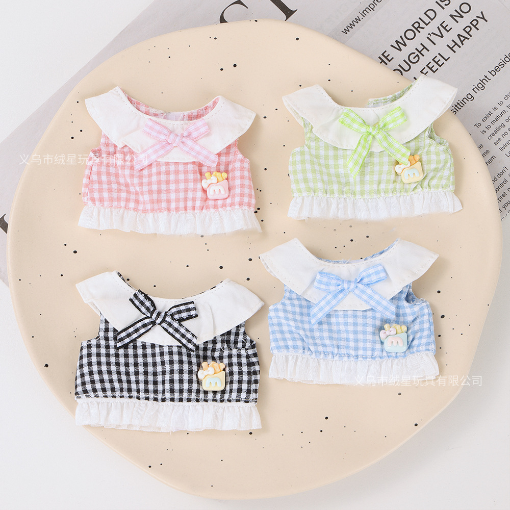【 Exclusive Baby Clothes 】 New round-neck small vest baby clothes doll doll with a hundred matching outfits and long legs kt dress-up baby clothes Specification image
