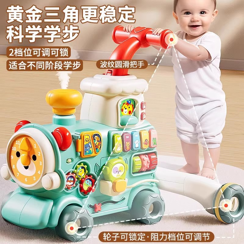 Multifuncional bebé andador trolley anti-sideturn bebé puede sentarse niño andador superjuguete juguete para bebés y niños pequeños details Picture