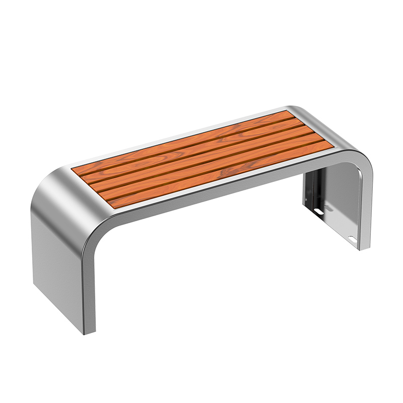 Stainless steel chairs, park outdoor benches, courtyard long benches, outdoor anti-corrosion wood, plastic wood, shopping mall, garden and leisure chairs Item Picture