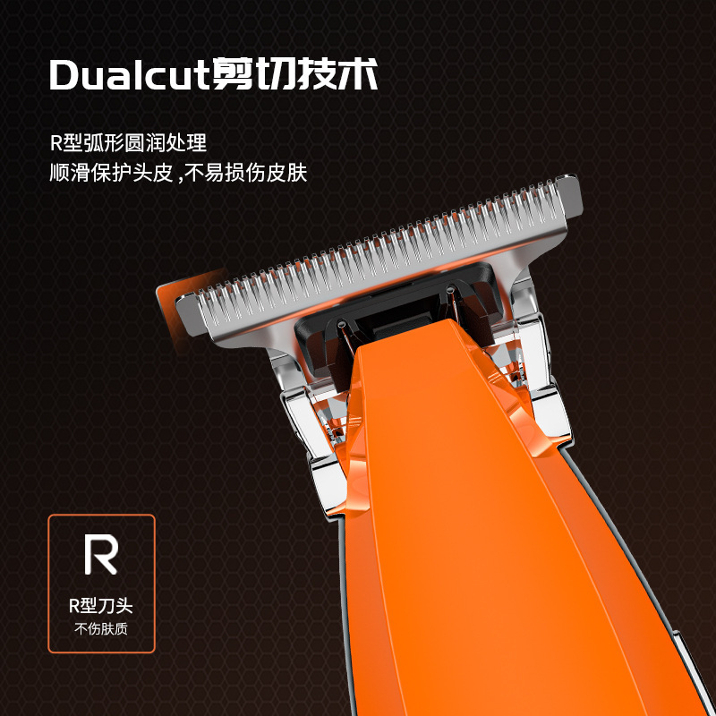 Men's cross-border hair clipper, rechargeable razor, nose hair trimmer, special accessories for barber shops, household appliances details Picture