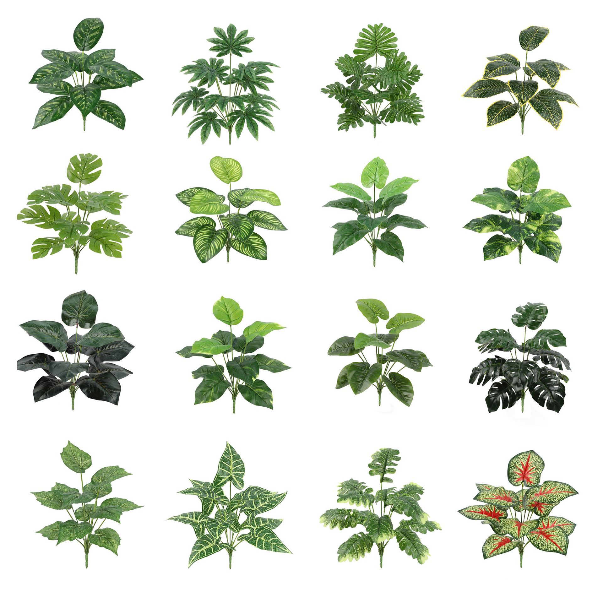十二头仿真龟背叶绿植家居装饰植物墙办公文化园艺摄影绿植配件
