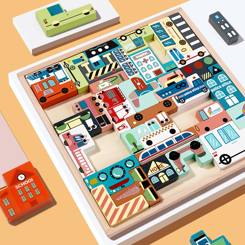 Tetris building blocks 3D stereoscopic animal jigsaw puzzle children's educational and brain-stimulating toys suitable for boys and girls aged 3 to 6. Jigsaw puzzle educational and scientific toys Specification image