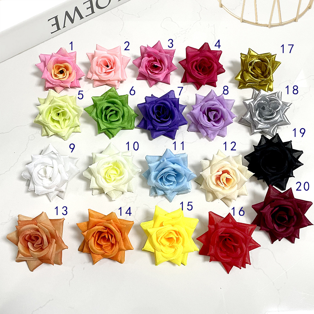 Wholesale of artificial corner rose flowers, 8cm wrist flower wall arrangement, decorative artificial flowers, gardening accessories, office and cultural supplies Application Scenario