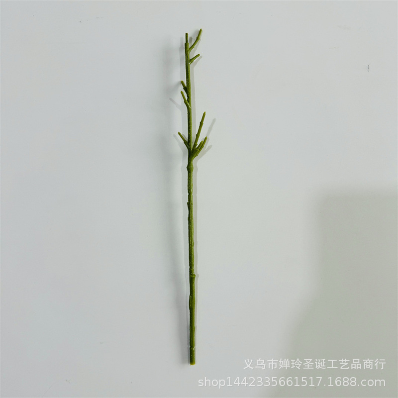 仿真花枝配件28CM九叉薰衣草手捧花装饰花杆批发办公文化园艺仿真枝叶