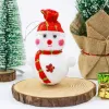 Christmas foam snowman three-dimensional decoration 12x9cm, single shopping mall hotel scene arrangement, Christmas decoration supplies, office culture, Christmas supplies Specification image