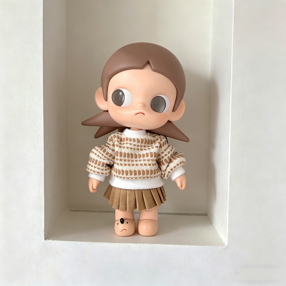 Only for sale: Zsiga's desired place for kids, Korean school style two-piece set of dolls, diy clothes, dress-up accessories Specification image