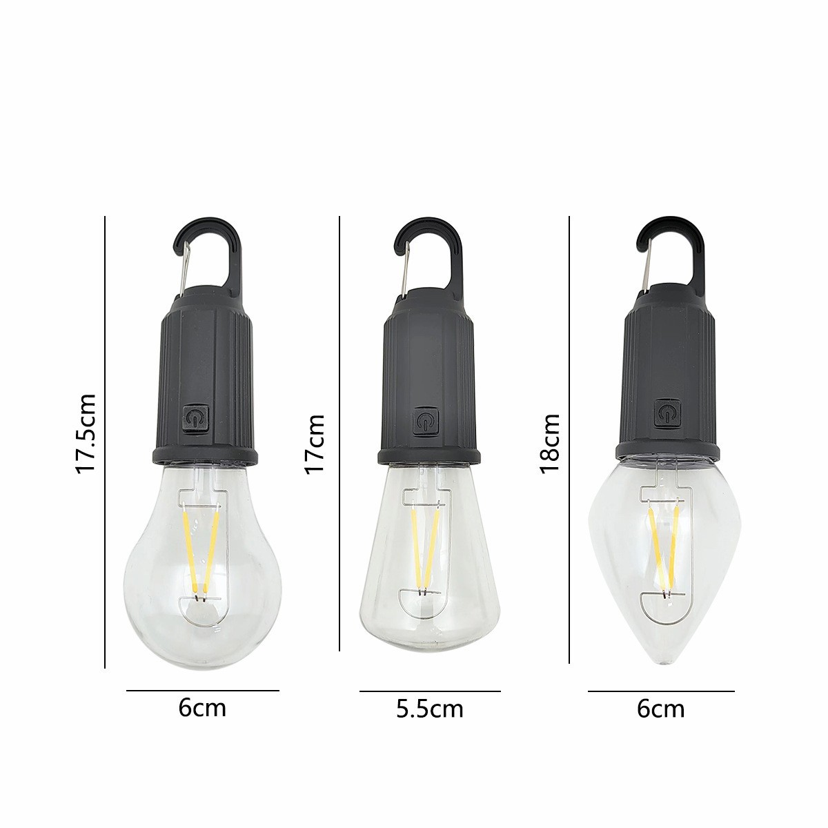 Mountain outdoor LED solar charging lamps, tungsten filament warm white light tents, night market camping lamps, sports camping supplies Item Picture