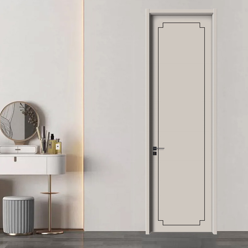 实木门室内隔音多层抗压复合烤漆平开门静音家装门房门建材窗户进户门