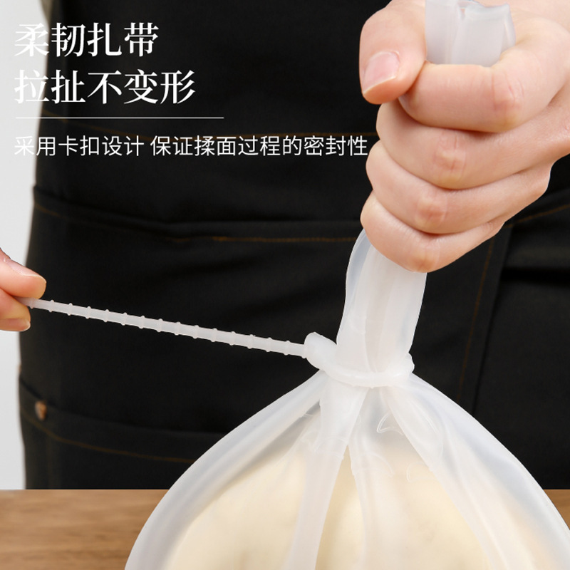 面粉专用硅胶大号和面袋家用醒发发酵搅拌不粘塑料包装袋详情图3