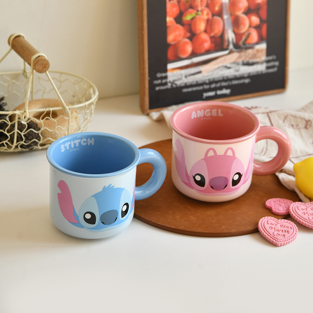 Officially authorized Stildy Big Belly Cup, cartoon cute Angel Star Cup, Breakfast milk Cup, office coffee cup details Picture
