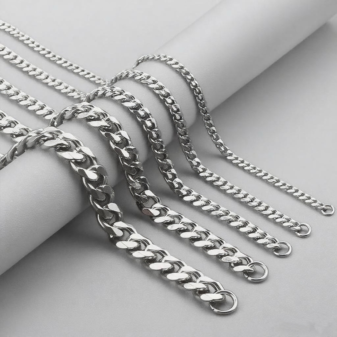Cross-Border Bestseller Six-Sided Polished Cuban Chain Men's Titanium Steel Stainless Steel Hip-Hop Sweater Chain Men's And Women's Necklace Accessories