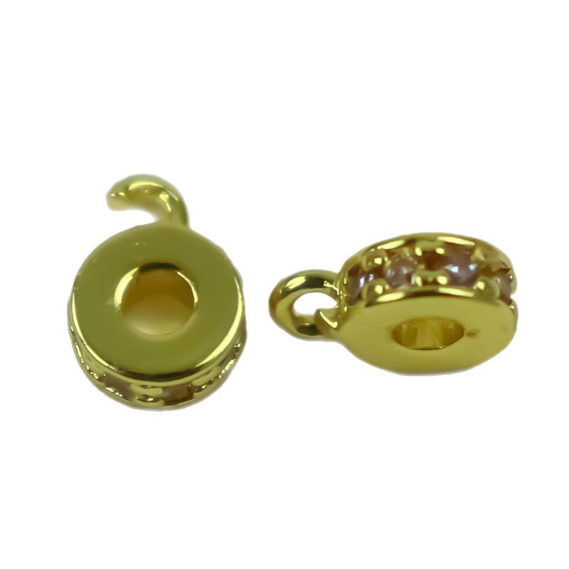 14K gold-plated and zircon beaded three-way bracelet accessory, color-preserving diy handcrafted pendant Item Picture