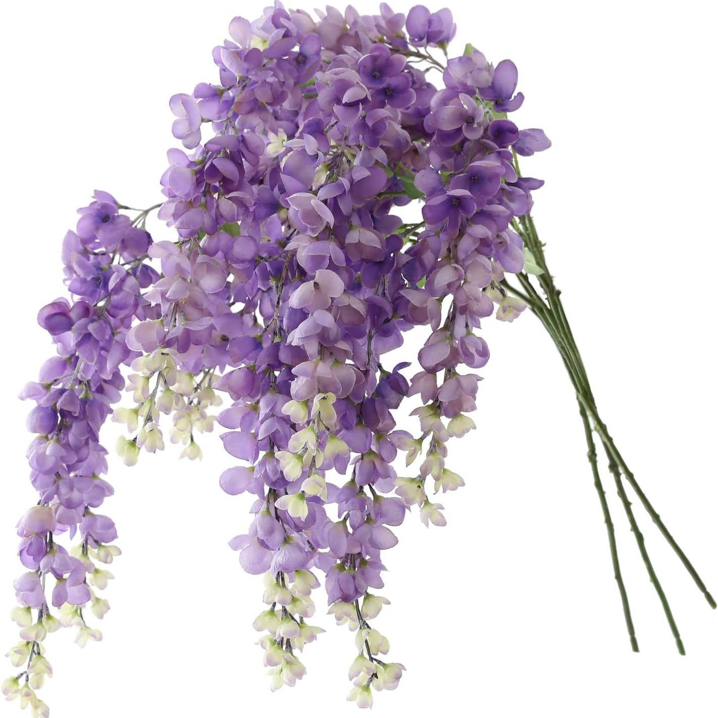 Cross border 6 fork abbler pleuwer willow emulación decoración de flores centro comercial mori amarrado ratán techo de boda flor falsa frijoles flor al por mayor artesanía regalos artesanía objetos de exhibición cubos de flores cesta de flores