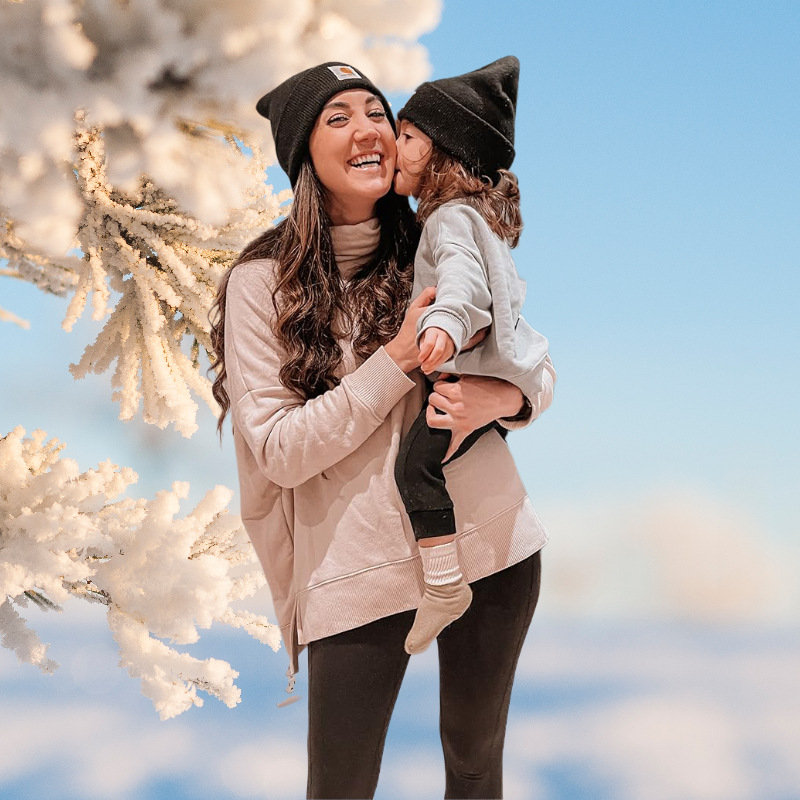 CARHARTT卡哈特基础款亲子套装户外运动毛线帽大人小孩休闲保暖家庭装