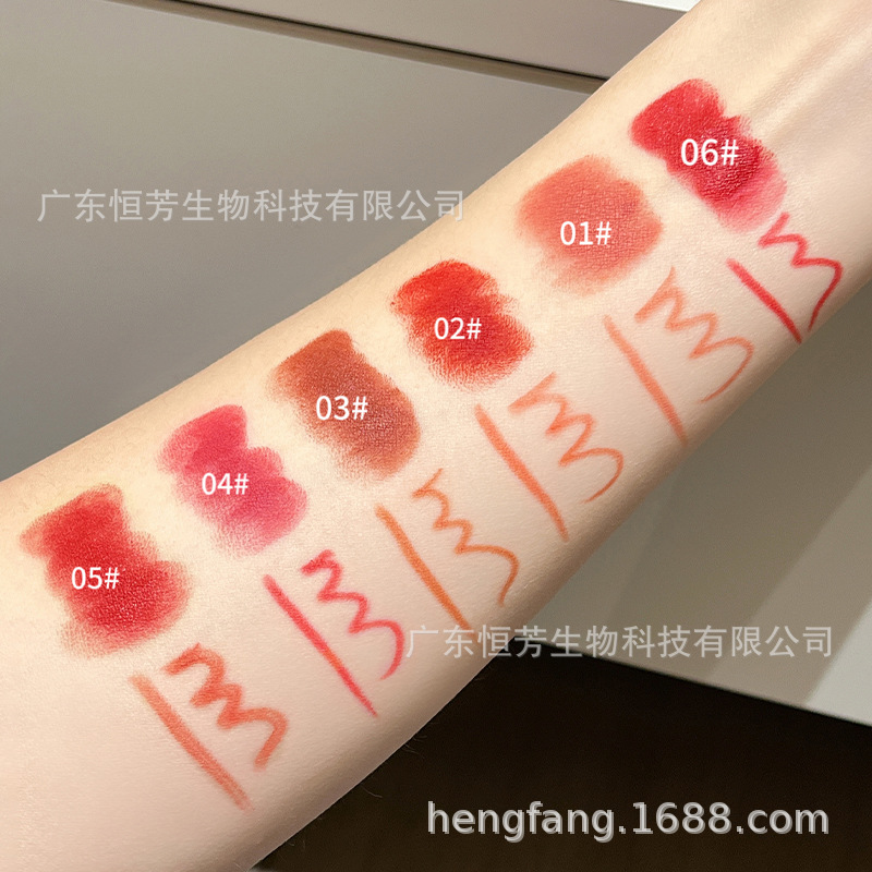 Hengfang Double-headed Soft Mist Lip Liner Pen Velvet matte Smooth, fine and long-lasting Cosmetics factory wholesale details Picture