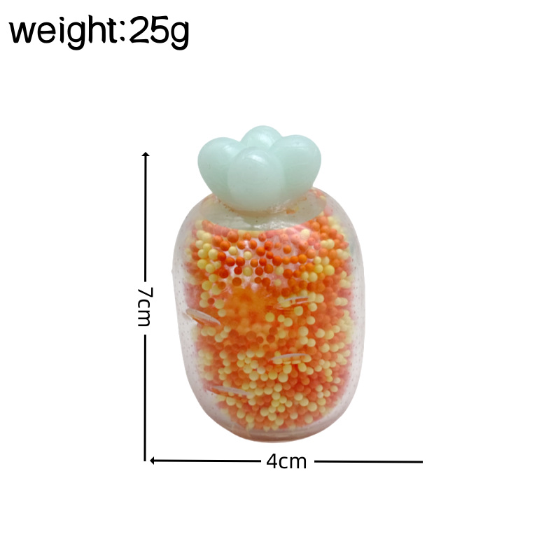 Explosiva pascua espuma emulación de partículas zanahoria suave moe puzzles pinzas descompresión juguetes venta directa de fábrica nuevos juguetes de fantasía Application Scenario