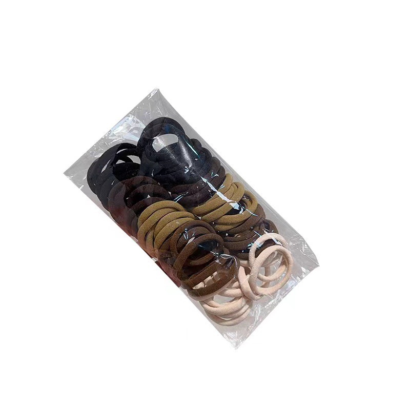 A simple and high-elasticity hair band in milk coffee color, a women's hair care hair tie, a ponytail hair tie and hair accessory Item Picture