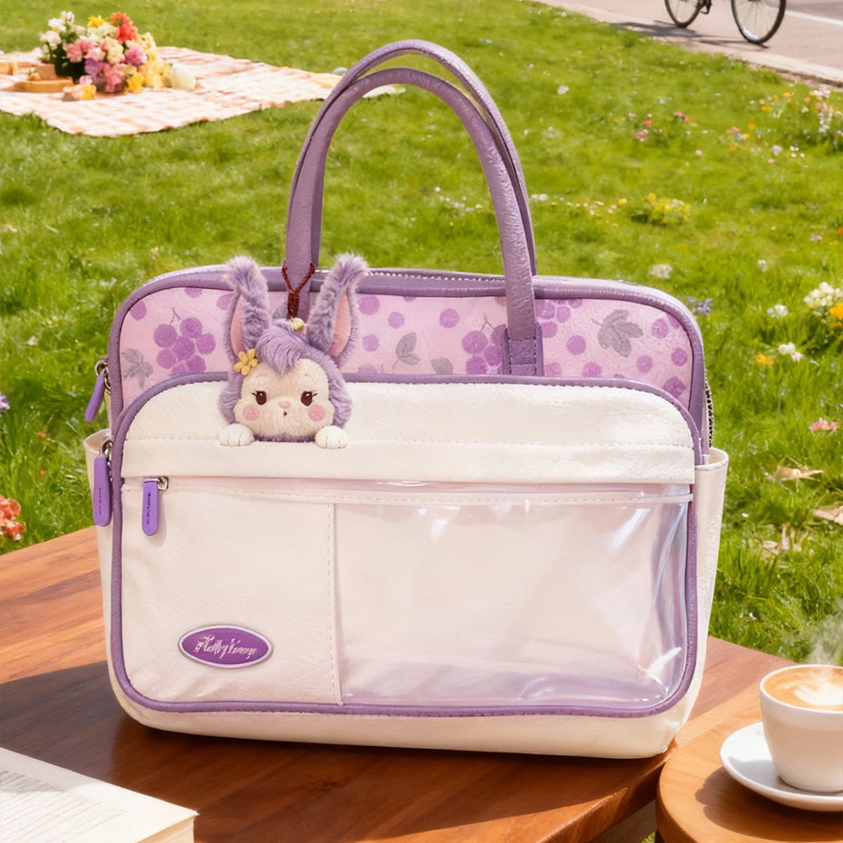 High appearance level, cute laptop bag, handbag, ipad tablet shockproof protective case, student portable storage bag, plush fabric doll pendant Application Scenario