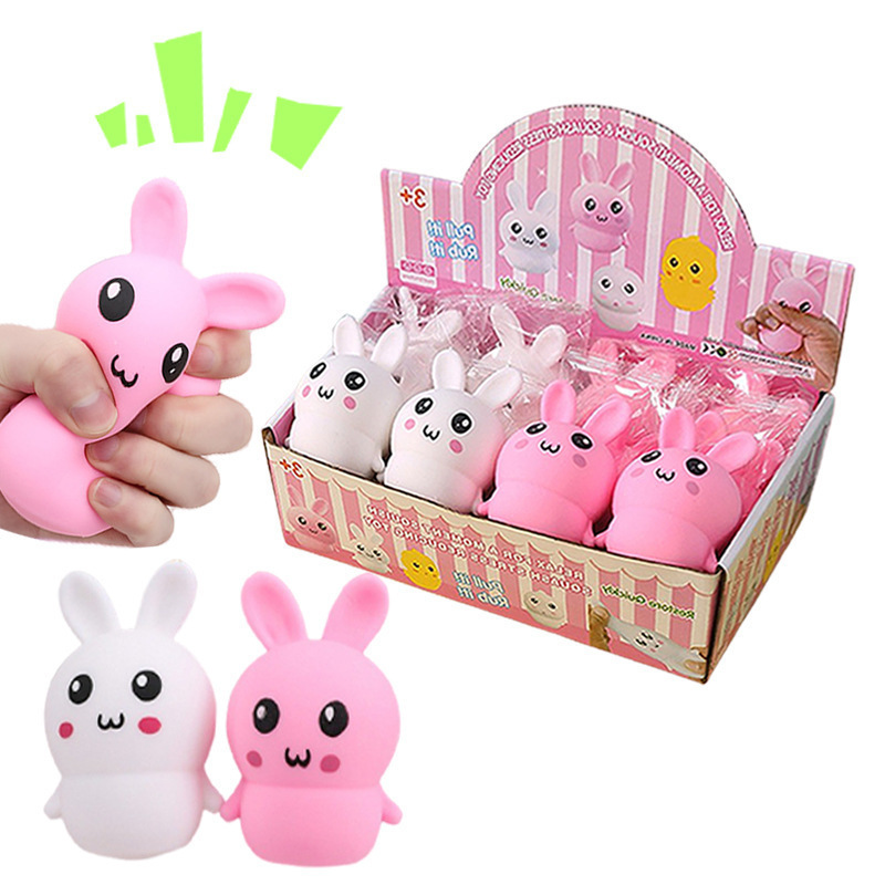 Hot-selling Easter Bunny Kneading Fun Seven-color Beads Stress-relieving Magic tool Soft rubber toy manufacturer wholesale stress-relieving new and unique toys Application Scenario