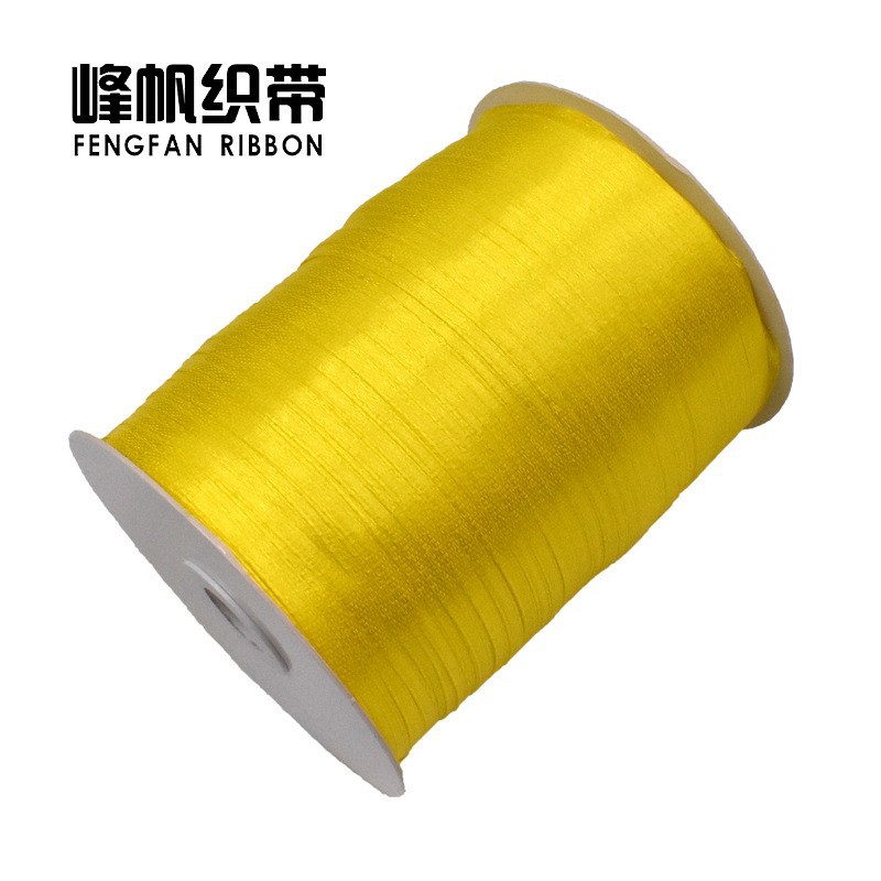 Hanfan 1cm wide rolled ribbon, children's diy ribbon, flower bow, colorful ribbon, advertising flag rope, ribbon, textile accessories Item Picture