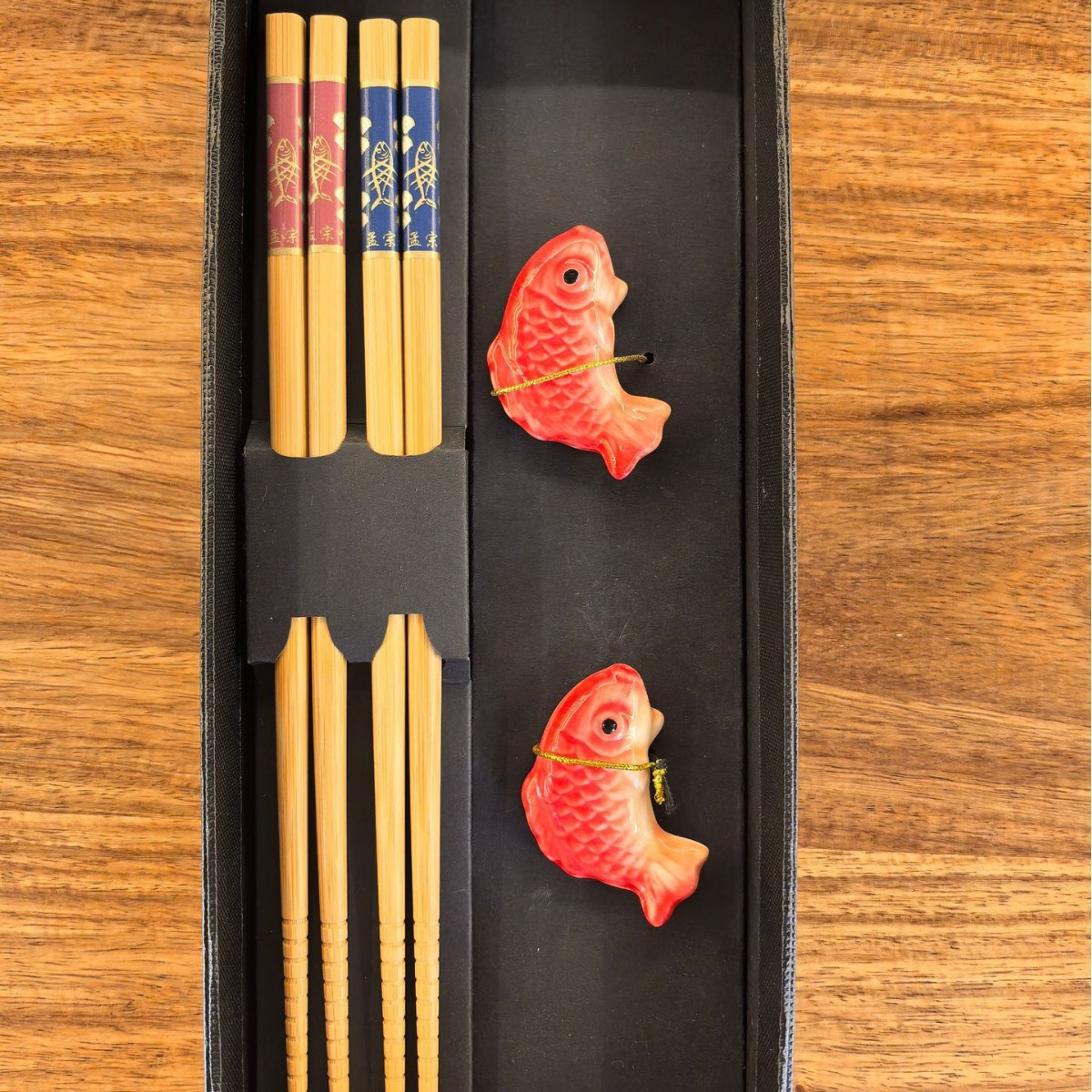 New two-pair ceramic chopstick holder gift box set wholesale gift, daily-use tableware for restaurants and household use details Picture