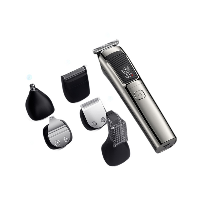 Cross-border electric hair clipper set, full-body washable multi-functional charging men's razor, household hair clipper, refreshing and portable Item Picture