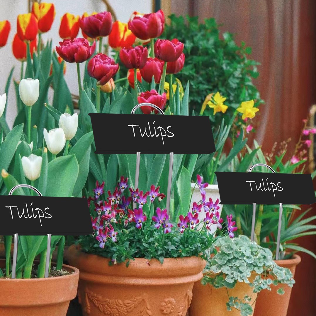 亚马逊热销金属植物标签蔬菜苗圃插牌园林花卉标牌包装纸质标签耐用耐腐蚀